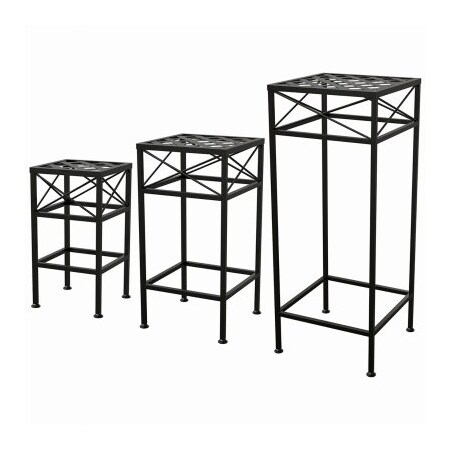 Panacea Productsrp 3PC BLK Nest PlantStand 82216